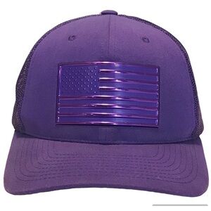 Pit Bull Adjustable SnapBack Metallic American Flag Cap